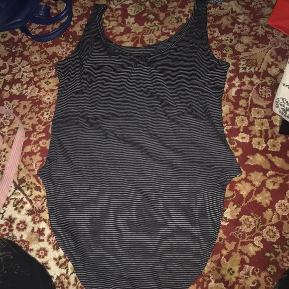 Calvin Klein Striped Bodysuit - Picture 7 of 7